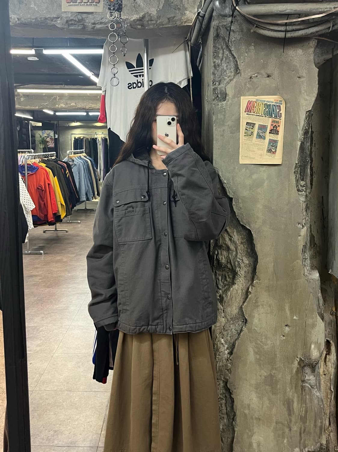 칼하트 후드 워크자켓 그레이 L #csz2162 상품이미지2