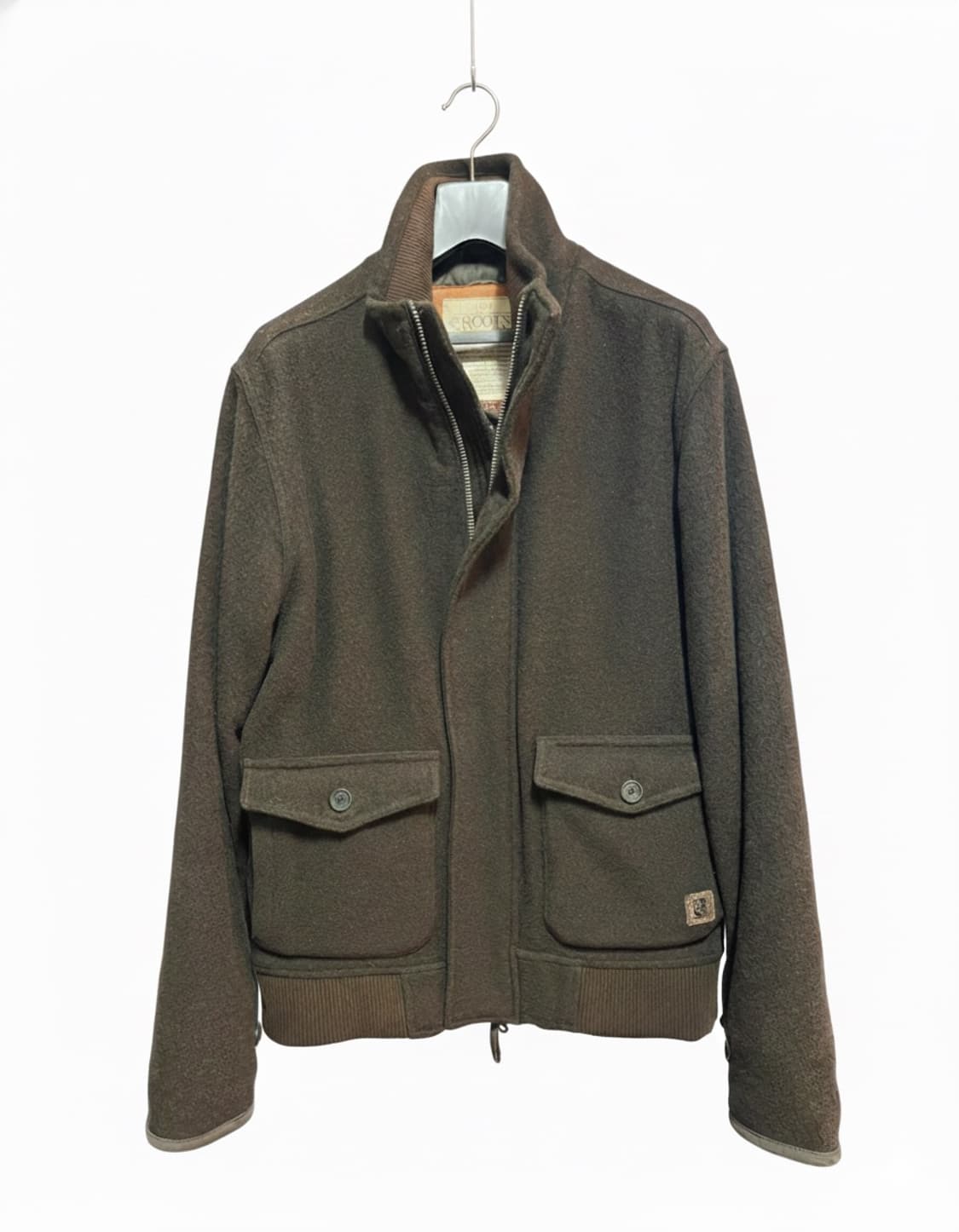 Roots 남성 카키색 모 자켓 상품이미지1