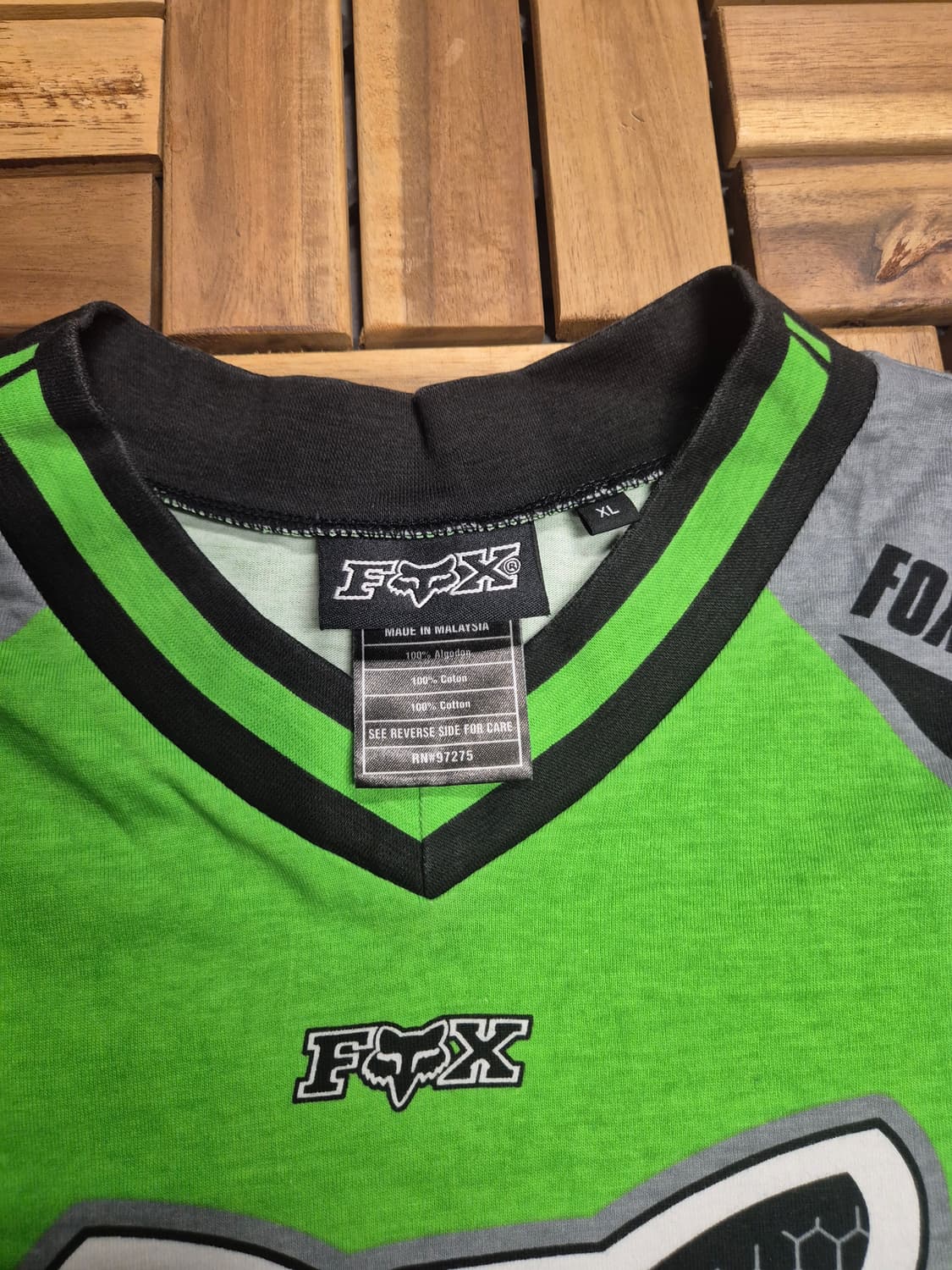 90s fox racing motocross cotton jersey 상품이미지4