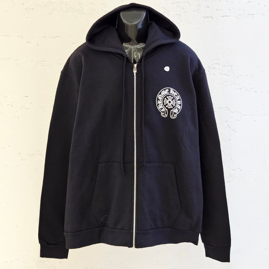 [XL] 미사용 크롬하츠 라스베가스 후드집업 블랙 B1213C140 상품이미지4