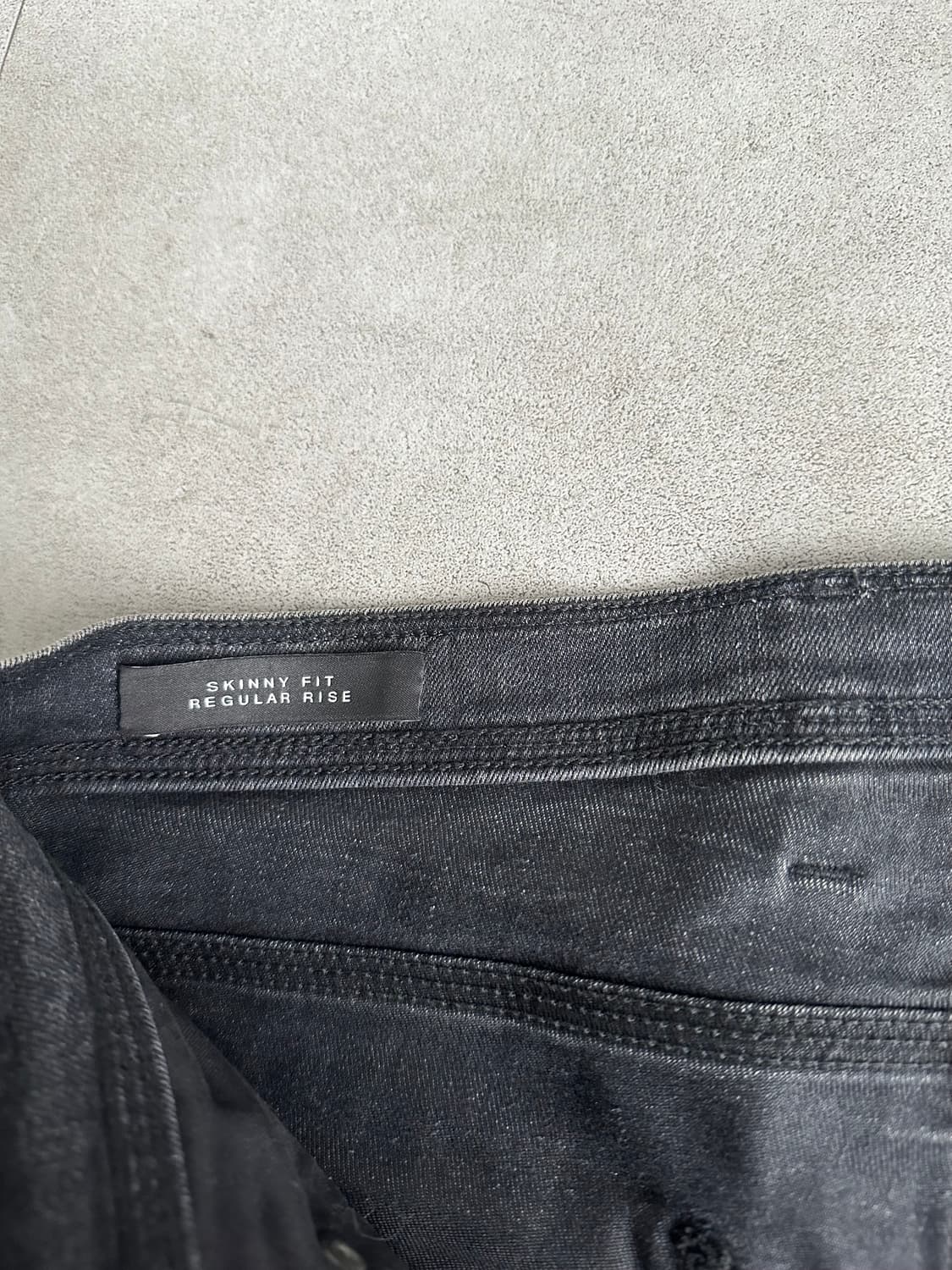 닐바렛 바이커 레더 패널 슬림진 상품이미지9