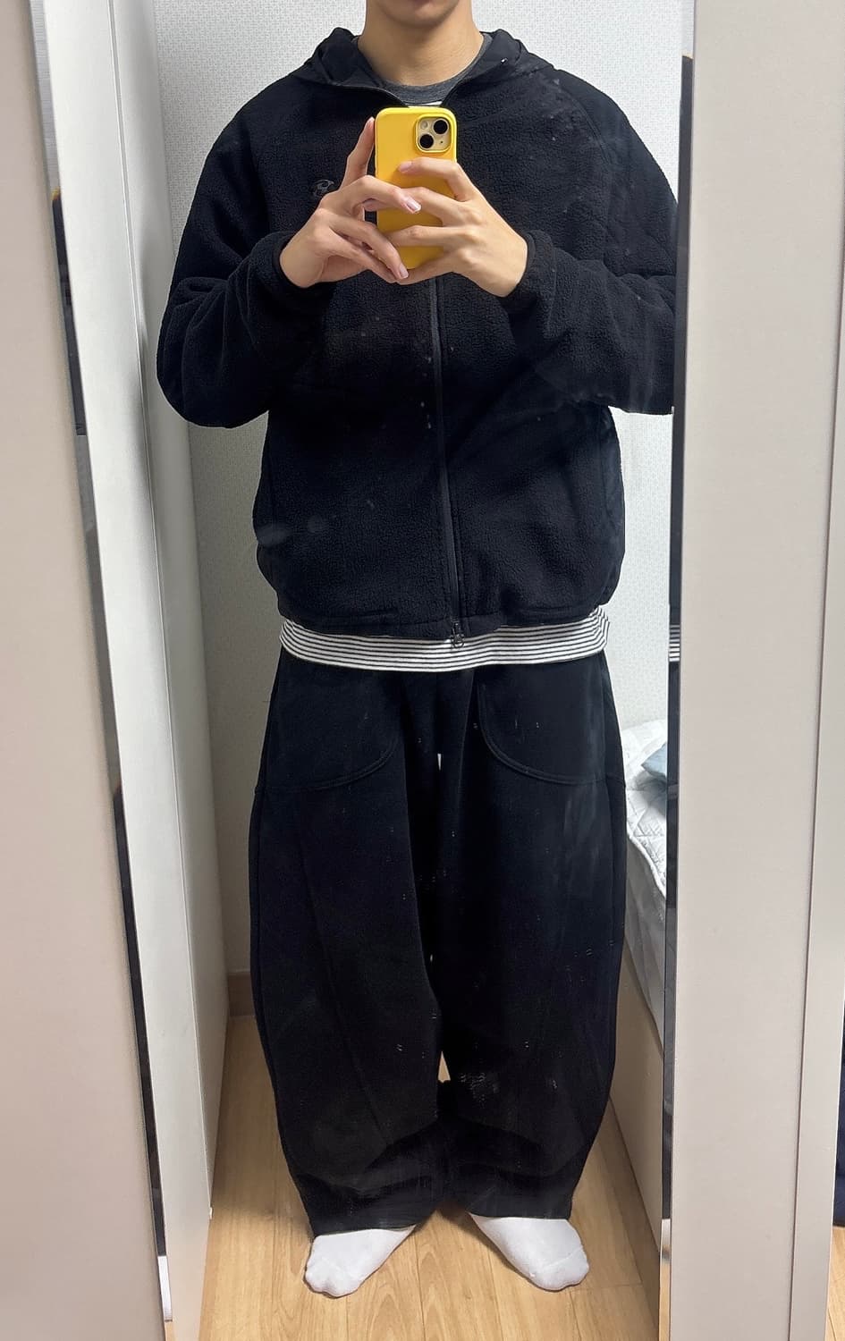 (3) 산산기어 플리스 자켓 블랙 25FW 상품이미지2