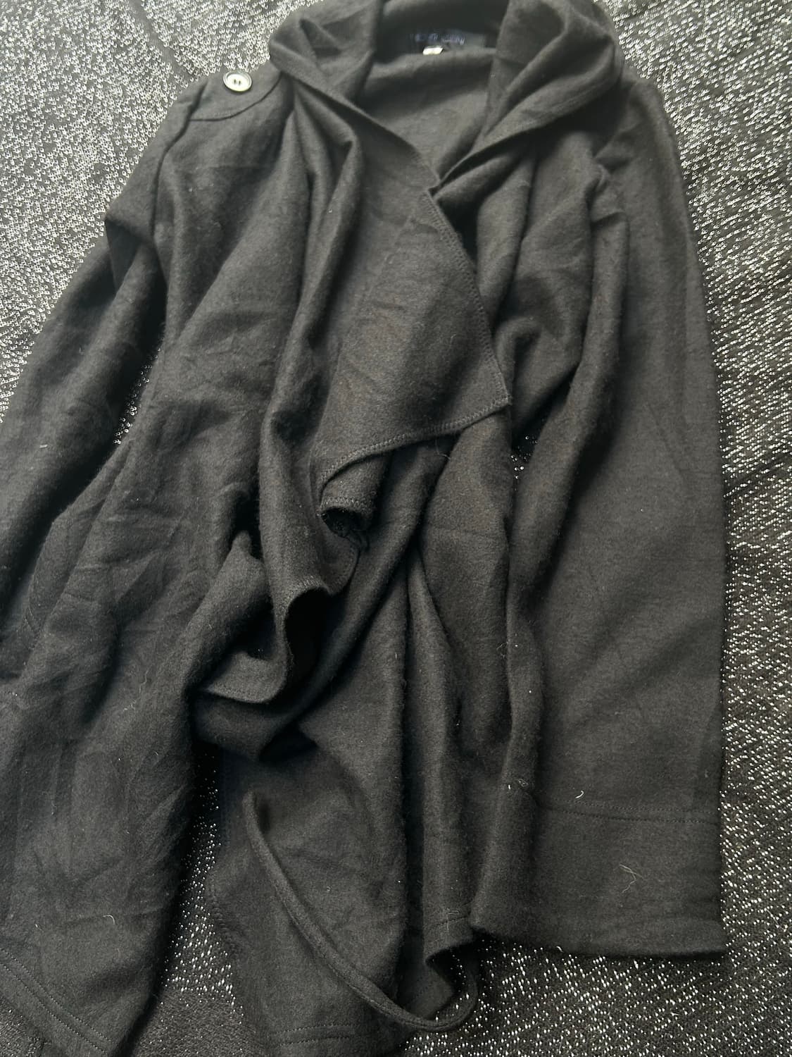 *Rare* 2000s Michel klein 락시크 블랙 드레이프 자켓 상품이미지2