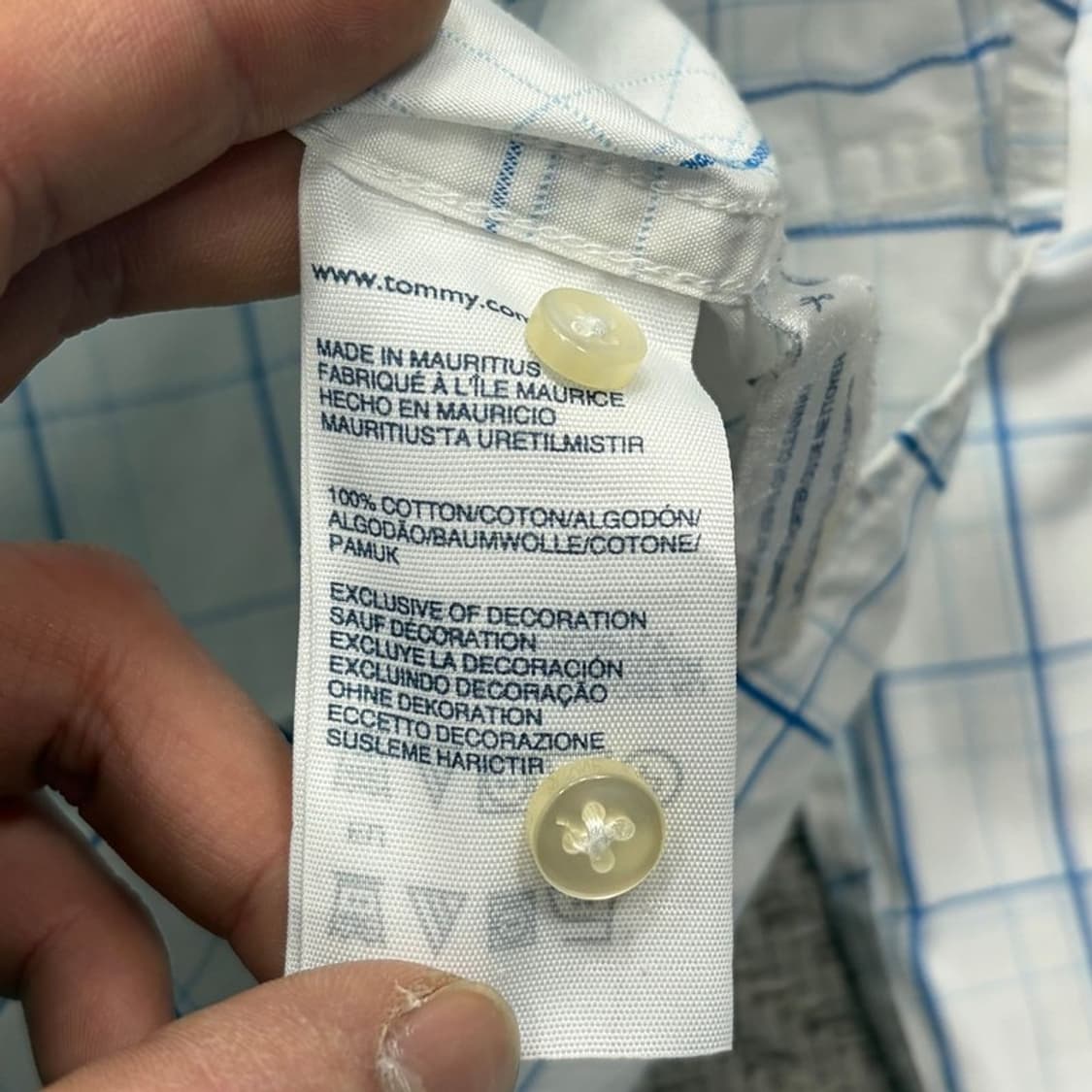 타미힐피거 체크 셔츠 v2371 상품이미지7