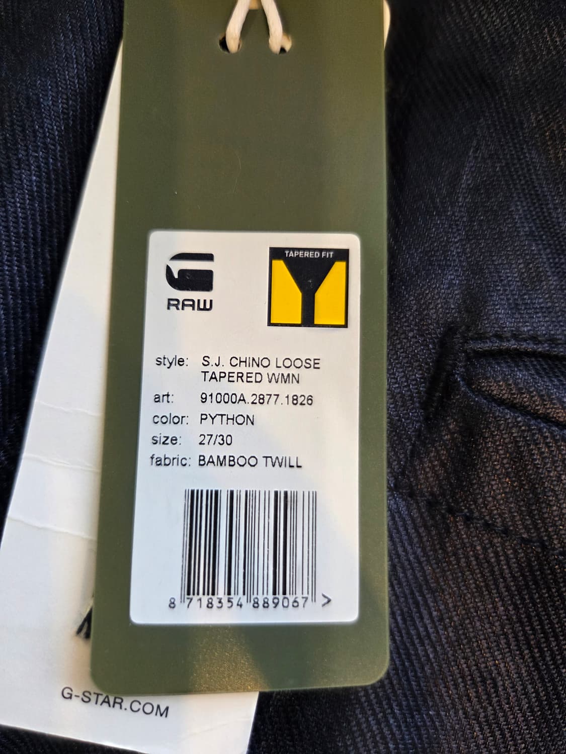 G-STAR테이퍼드 핏 여성 치노팬츠(W27/L30) 상품이미지10