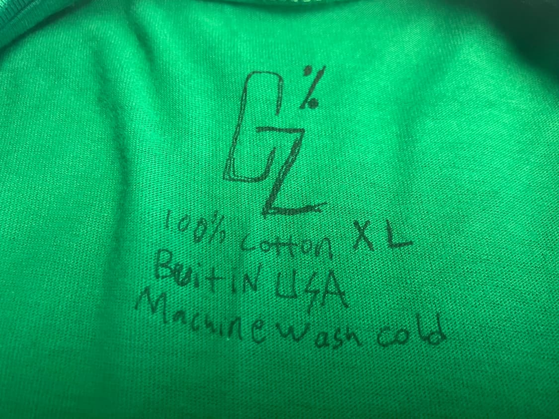 사이클좀비 미키마우스 그린 티셔츠 XL 모터사이클 서핑 스케이트 상품이미지4