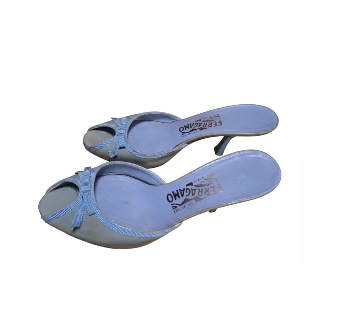 페라가모 Ferragamo 슬리퍼 블루뮬 힐 상품이미지1