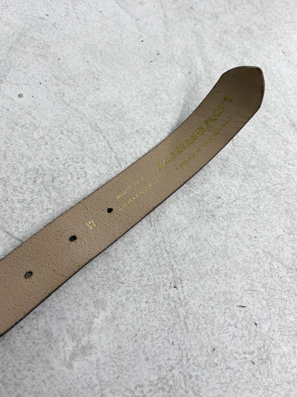 러버보이 스터드 페인팅 레더 벨트 상품이미지5