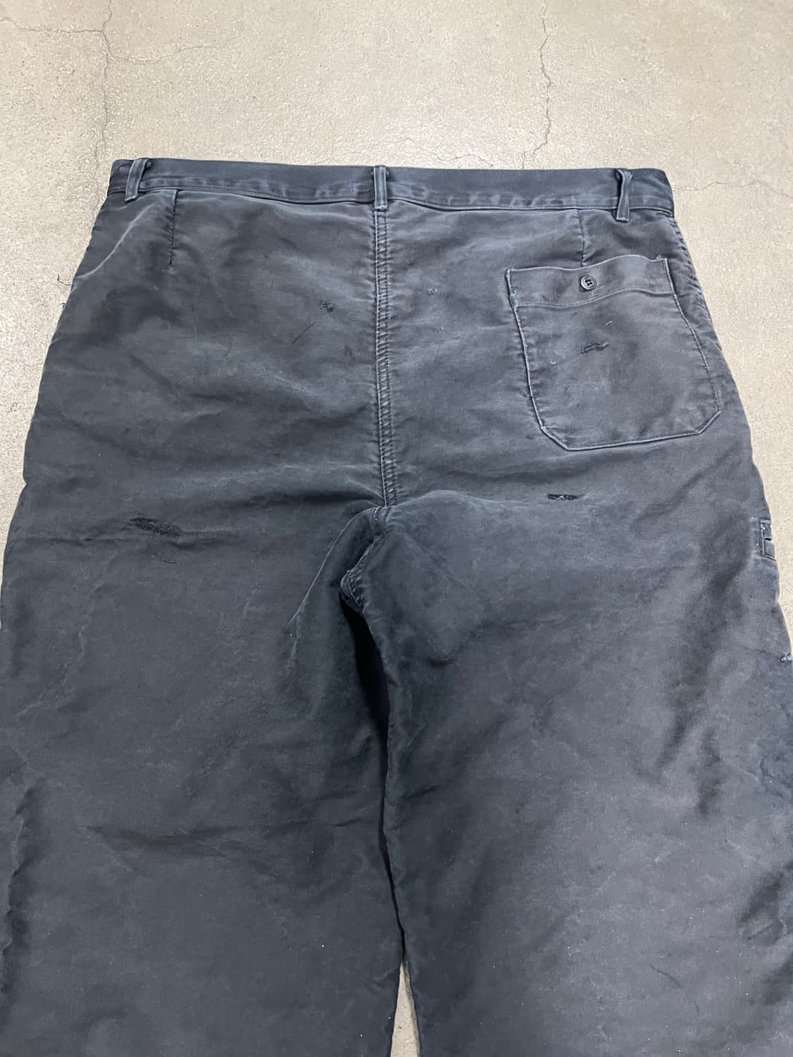 OLD EURO BLACK MOLESKIN 빈티지블랙몰스킨워크팬츠 상품이미지8