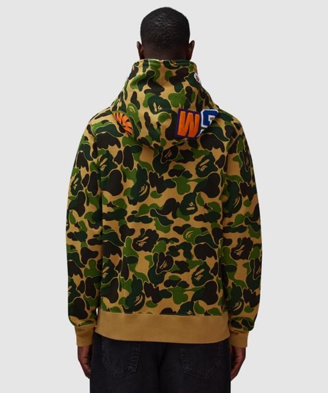 [S,M,L]베이프 25fw ABC 카모 샤크 풀 후드집업 상품이미지3