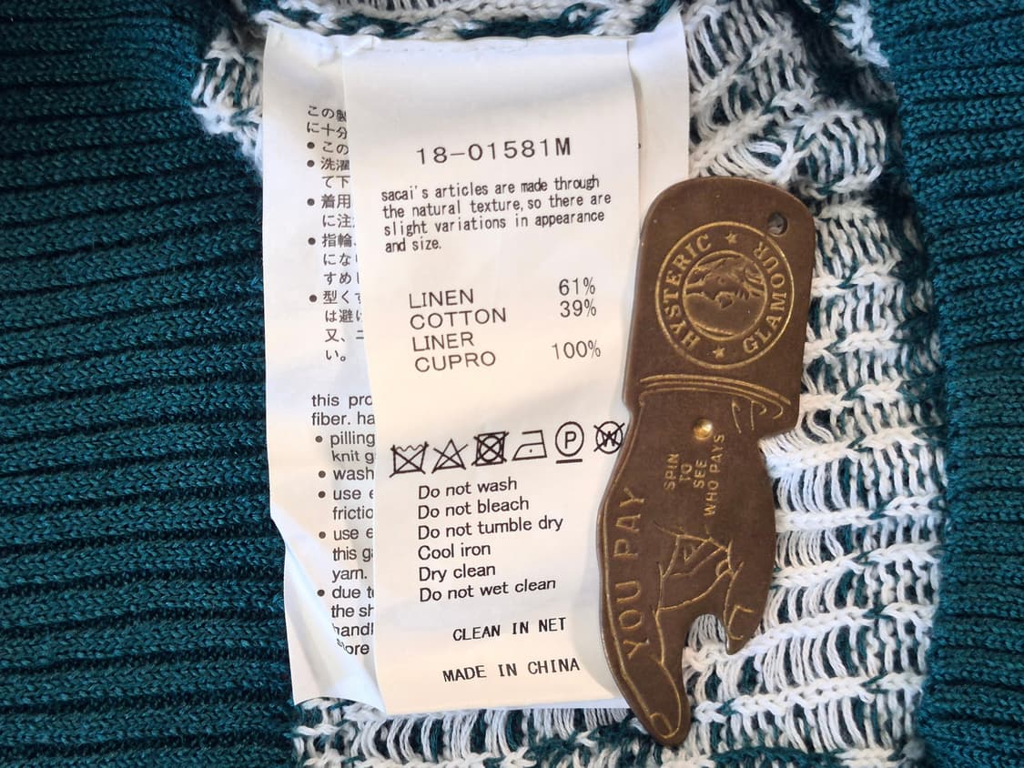 2018aw Sacai Linen-Blend Knit
(4) 상품이미지6