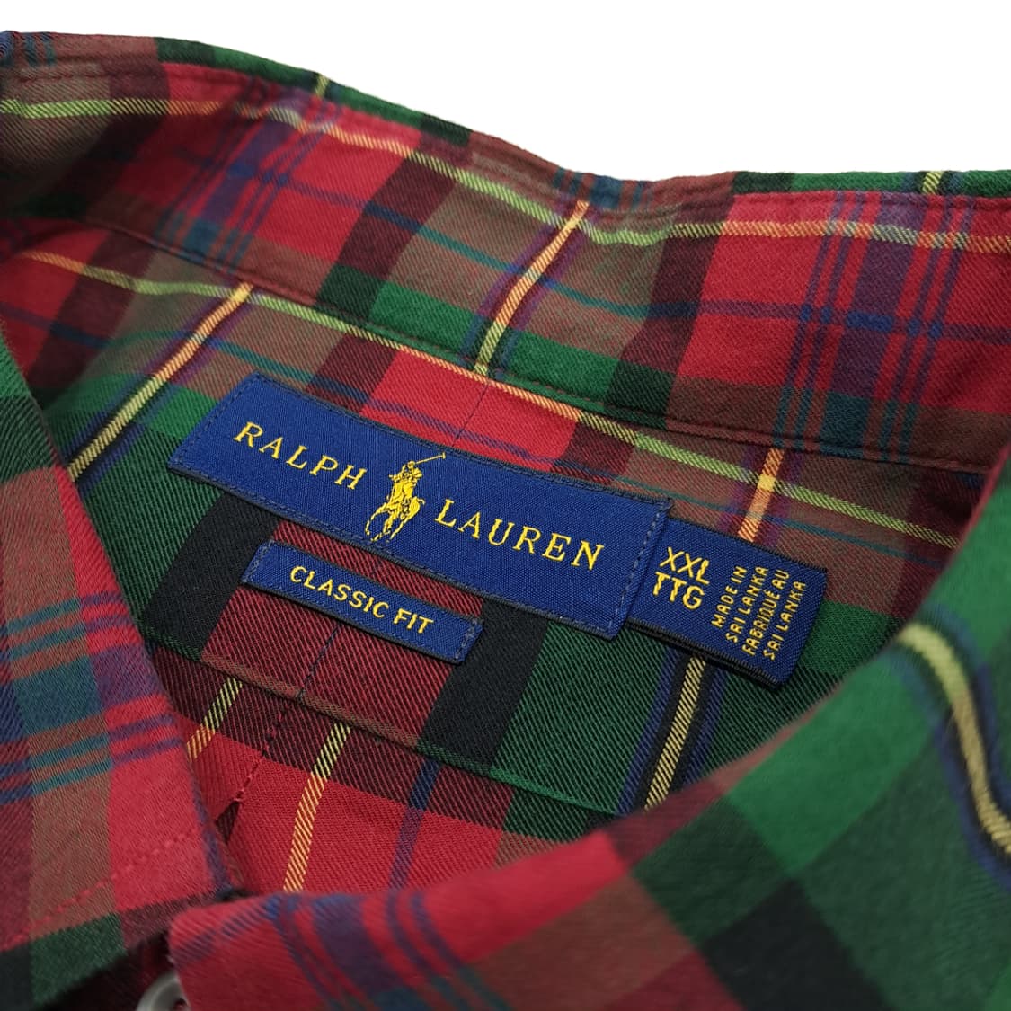 CN660 2XL 폴로 랄프로렌 크리스마스 타탄체크 긴팔 셔츠 남방 상품이미지4