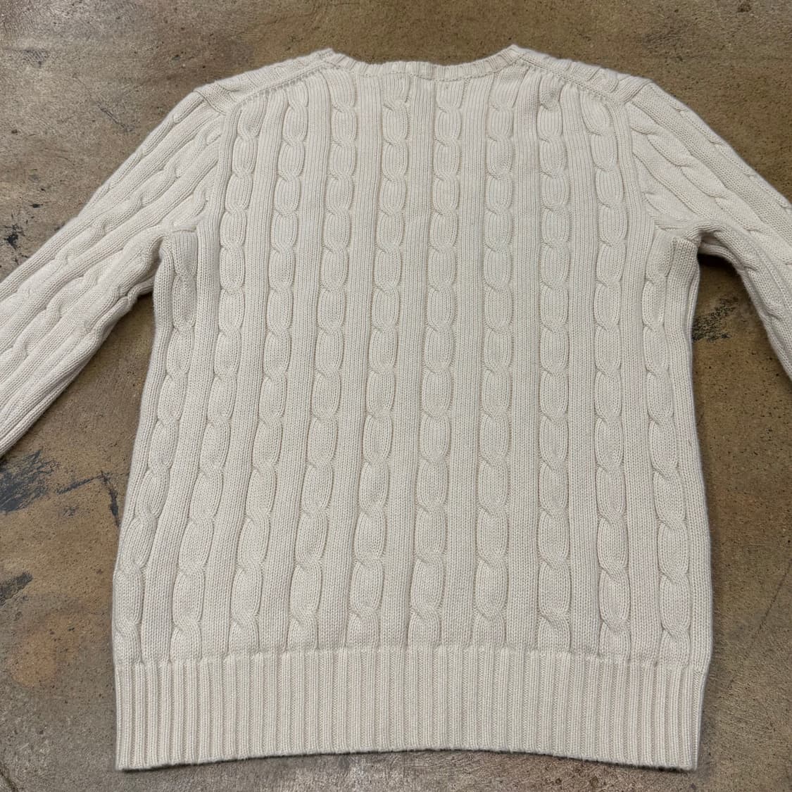 폴로 랄프로렌 화이트 크림 니트 상품이미지4