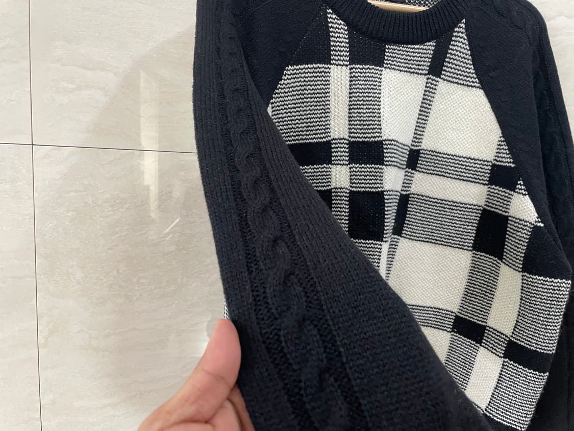 D'gnak, 디그낙 / 체크 니트, 남성 니트 / 105 상품이미지5