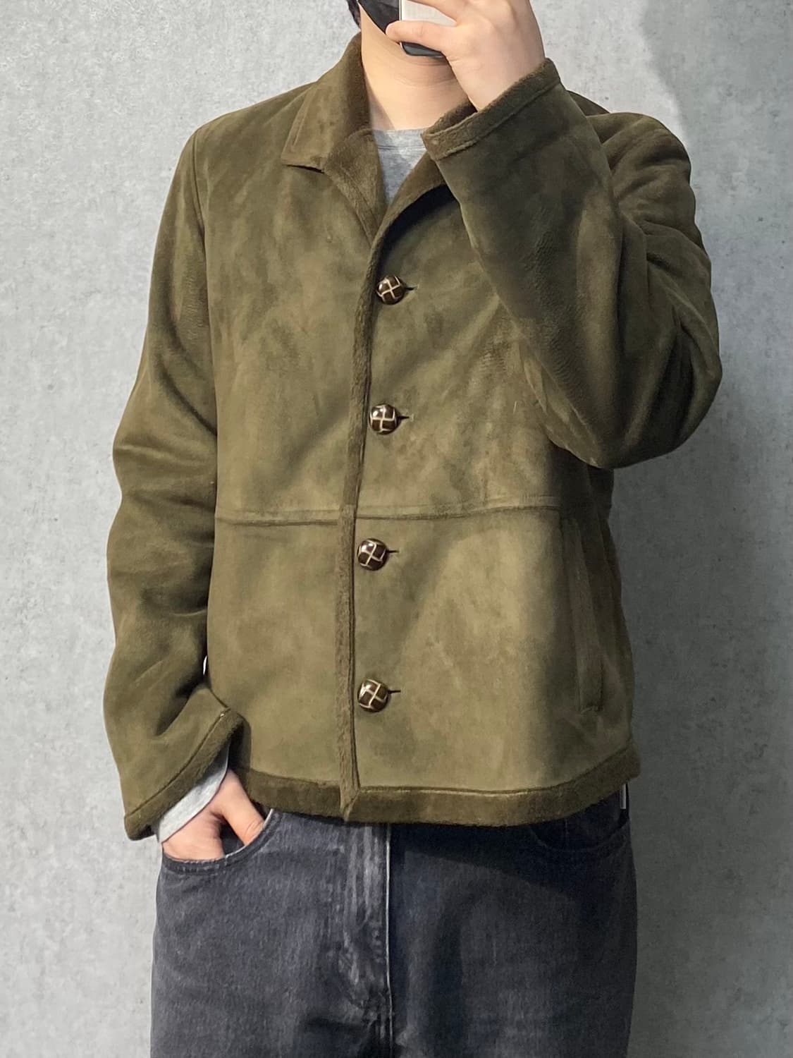 [M] 90s Vintage 빈티지 에스닉 시어링 자켓 상품이미지6