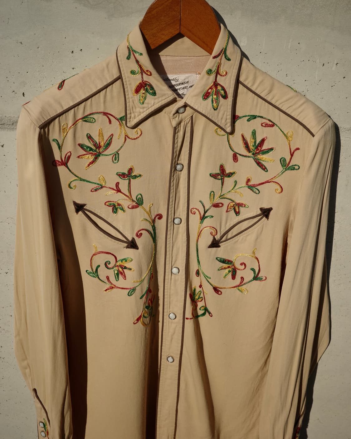 50s California Ranchwear 개버딘 웨스턴 셔츠 상품이미지2