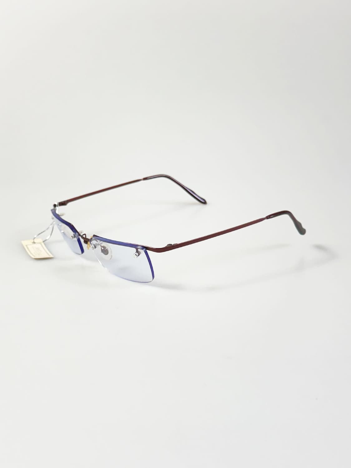 JEEP PLUS 반무테 스퀘어 메탈 프레임 빈티지 안경 상품이미지3