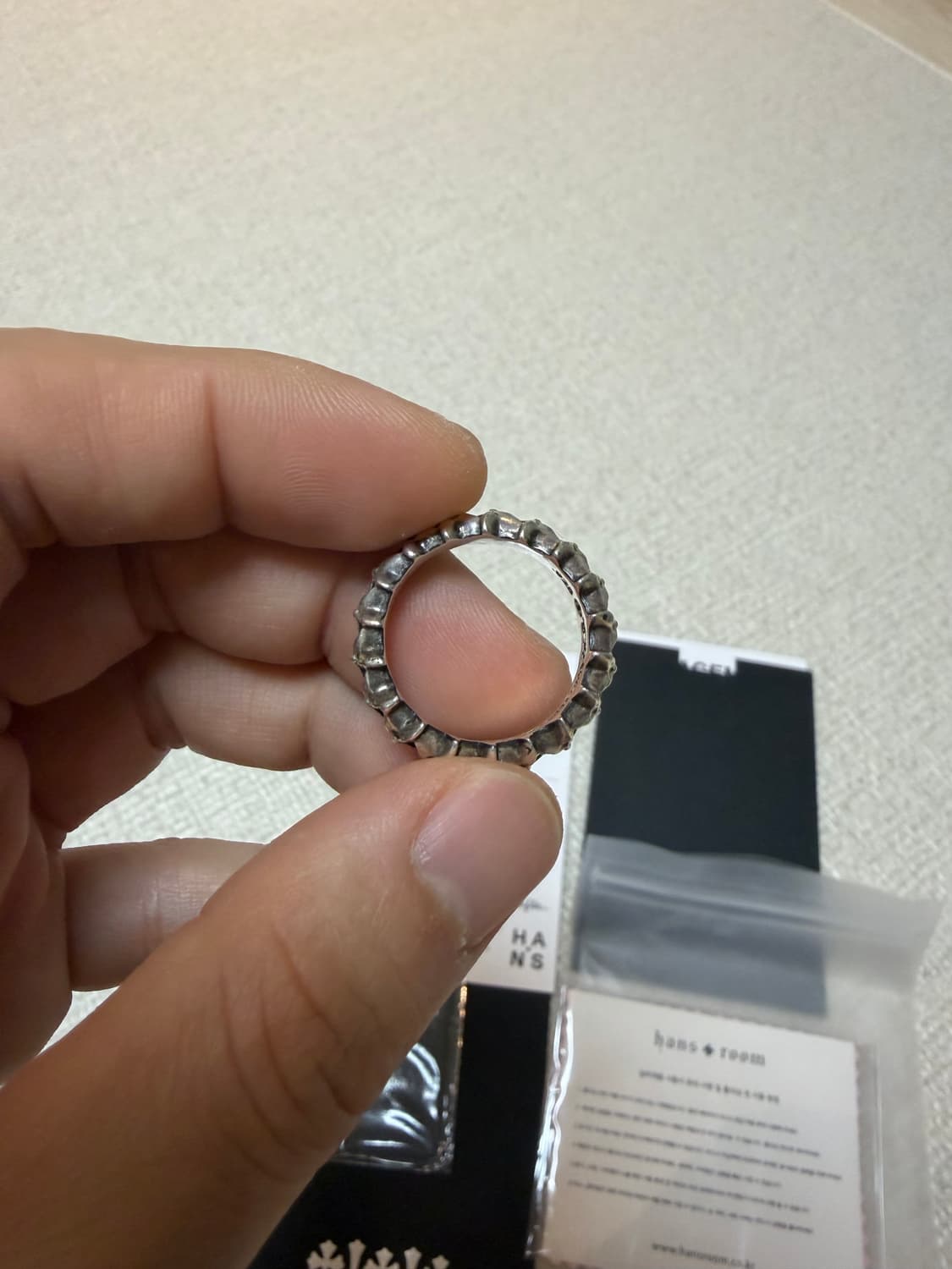 [US9, 한국19호] 크롬하츠 타이니 5포인트 스타 밴드링 상품이미지7