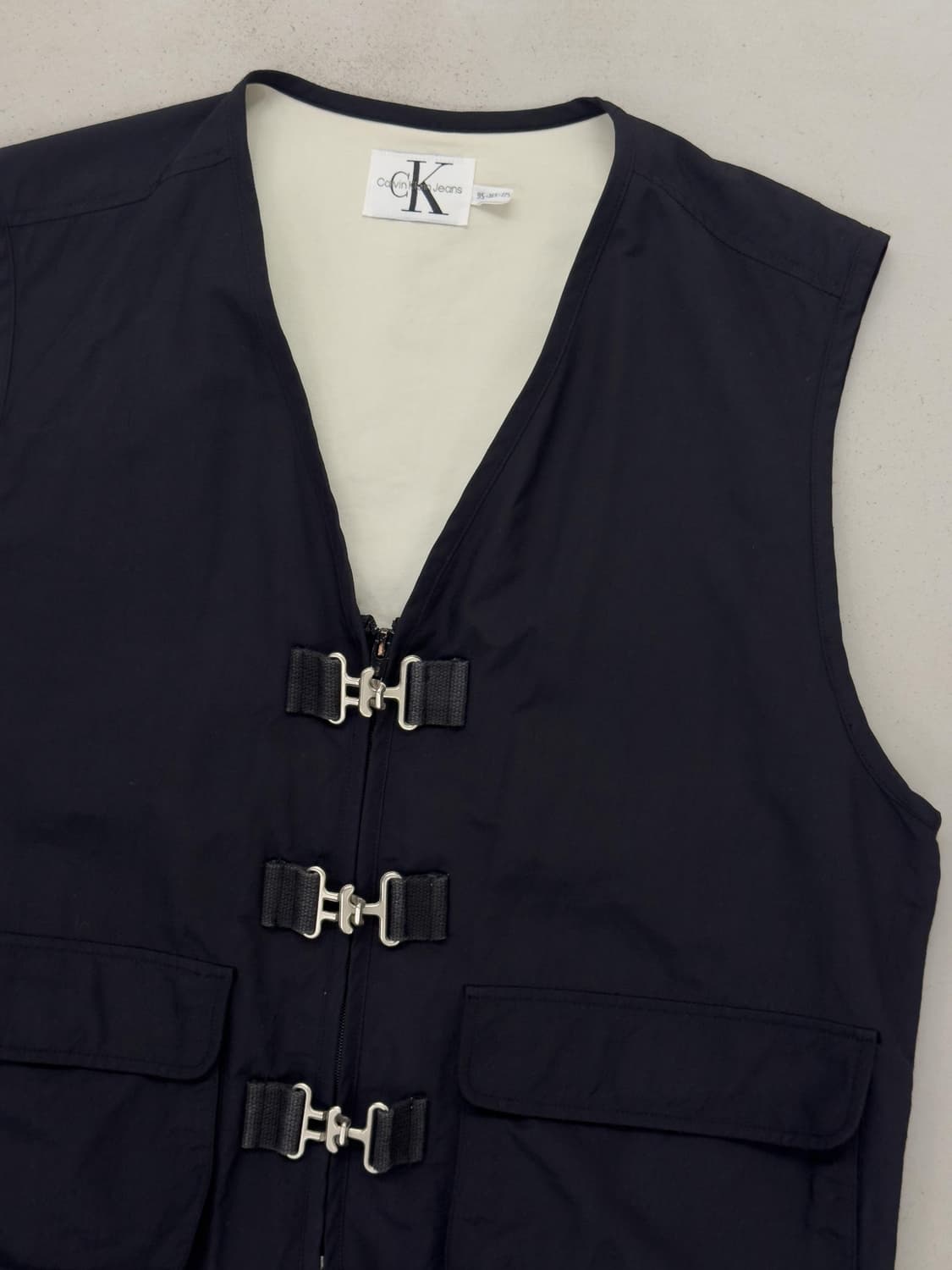 90년대 캘빈클라인 테크니컬 베스트 상품이미지2