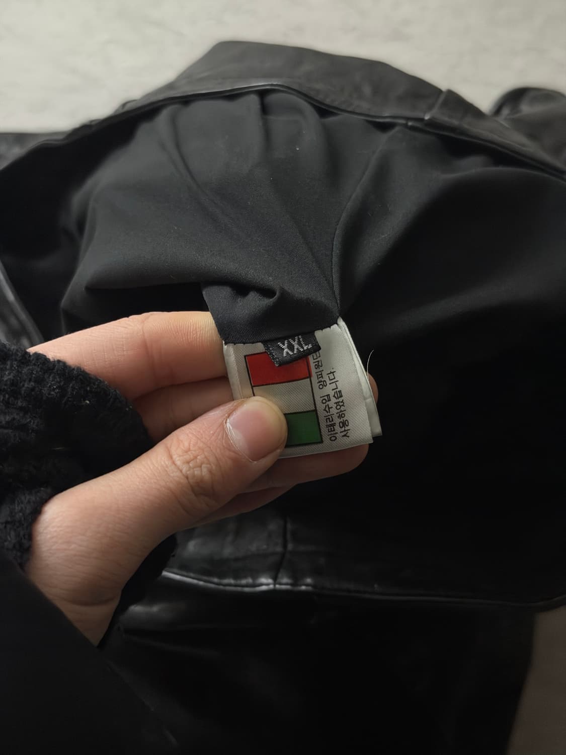 Vinage leather jacket 상품이미지7