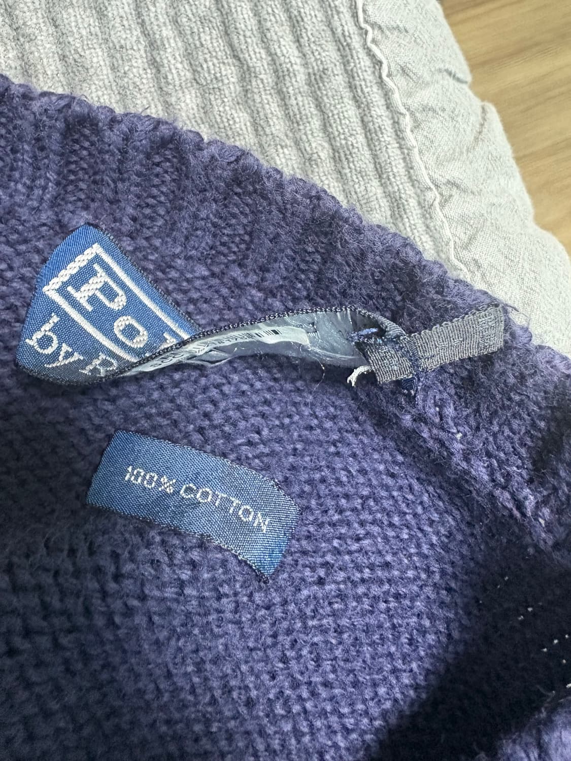 90s 폴로 니트 네이비 상품이미지3