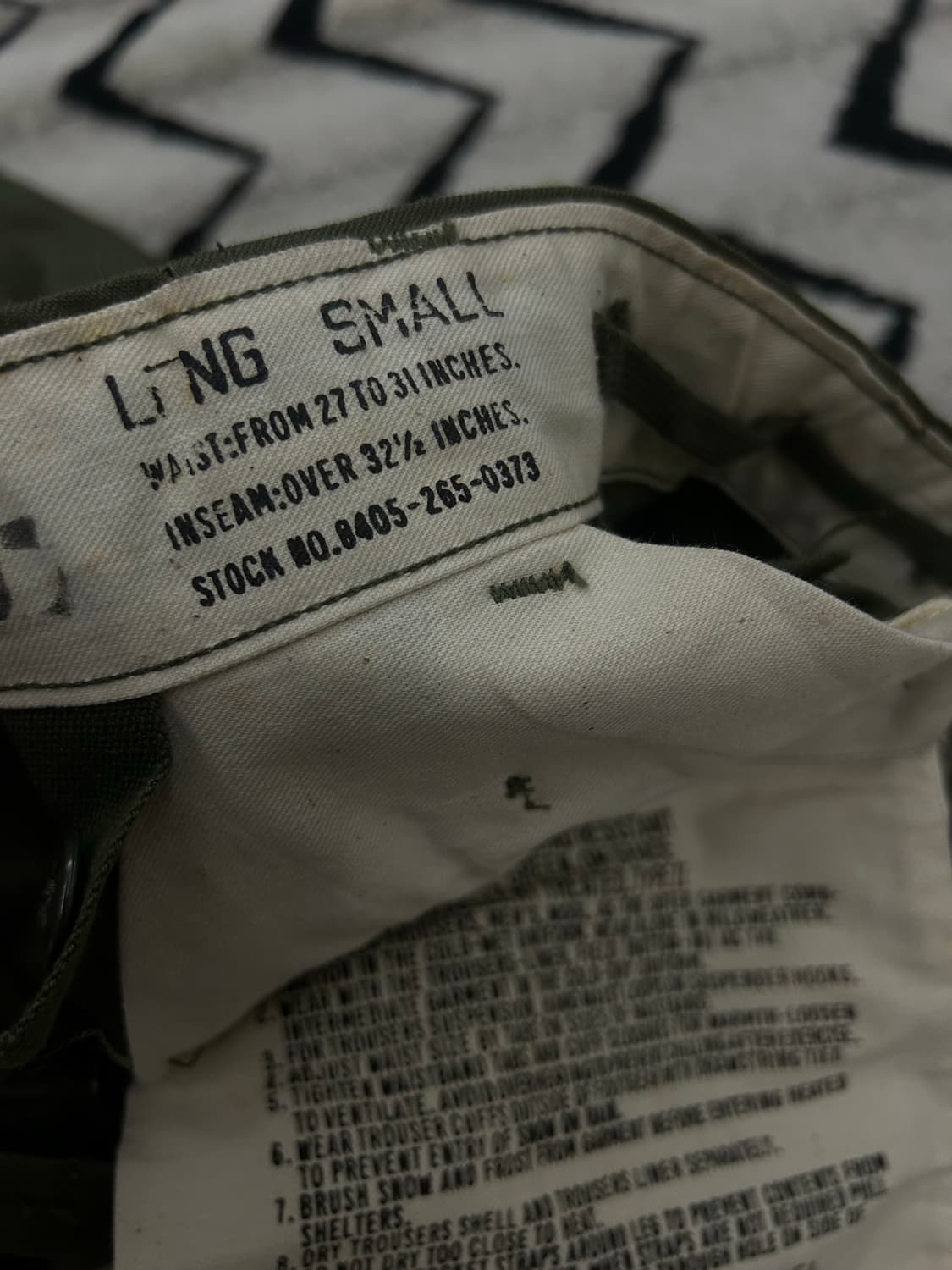 [LA]U.S Army 50s M-51 카고 필드팬츠/카키 상품이미지5