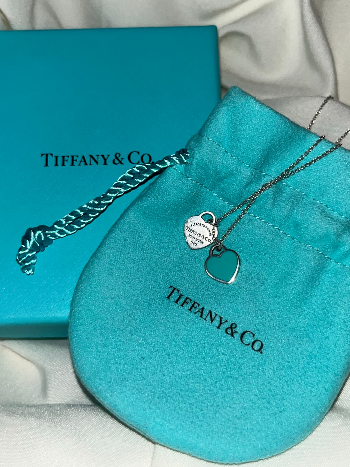 티파니앤코 리턴투 더블하트 미니 민트 목걸이 상품이미지3