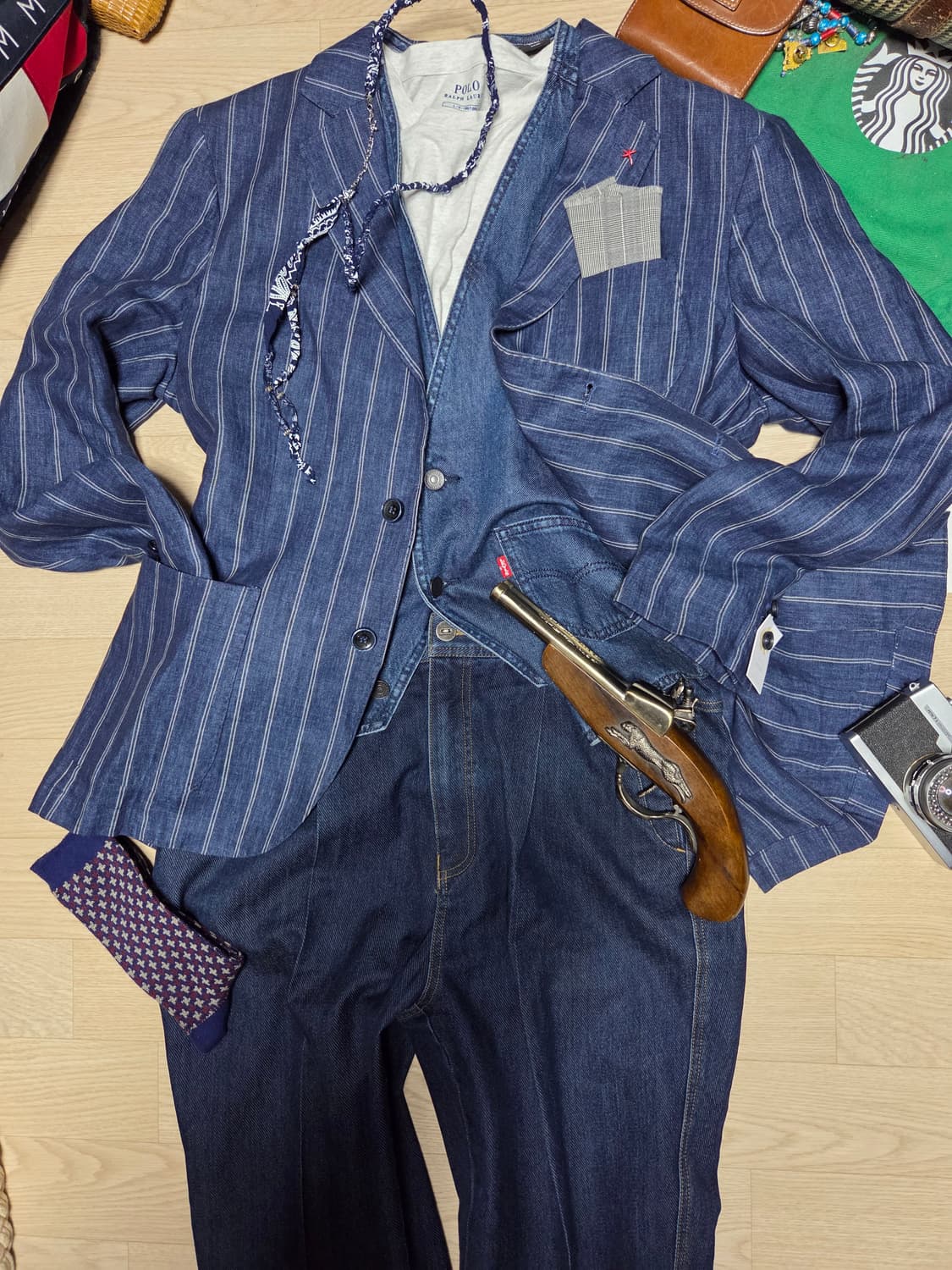 (새상품)(ITALY)Atpco 자켓 블레이저 수트 정장 상품이미지4