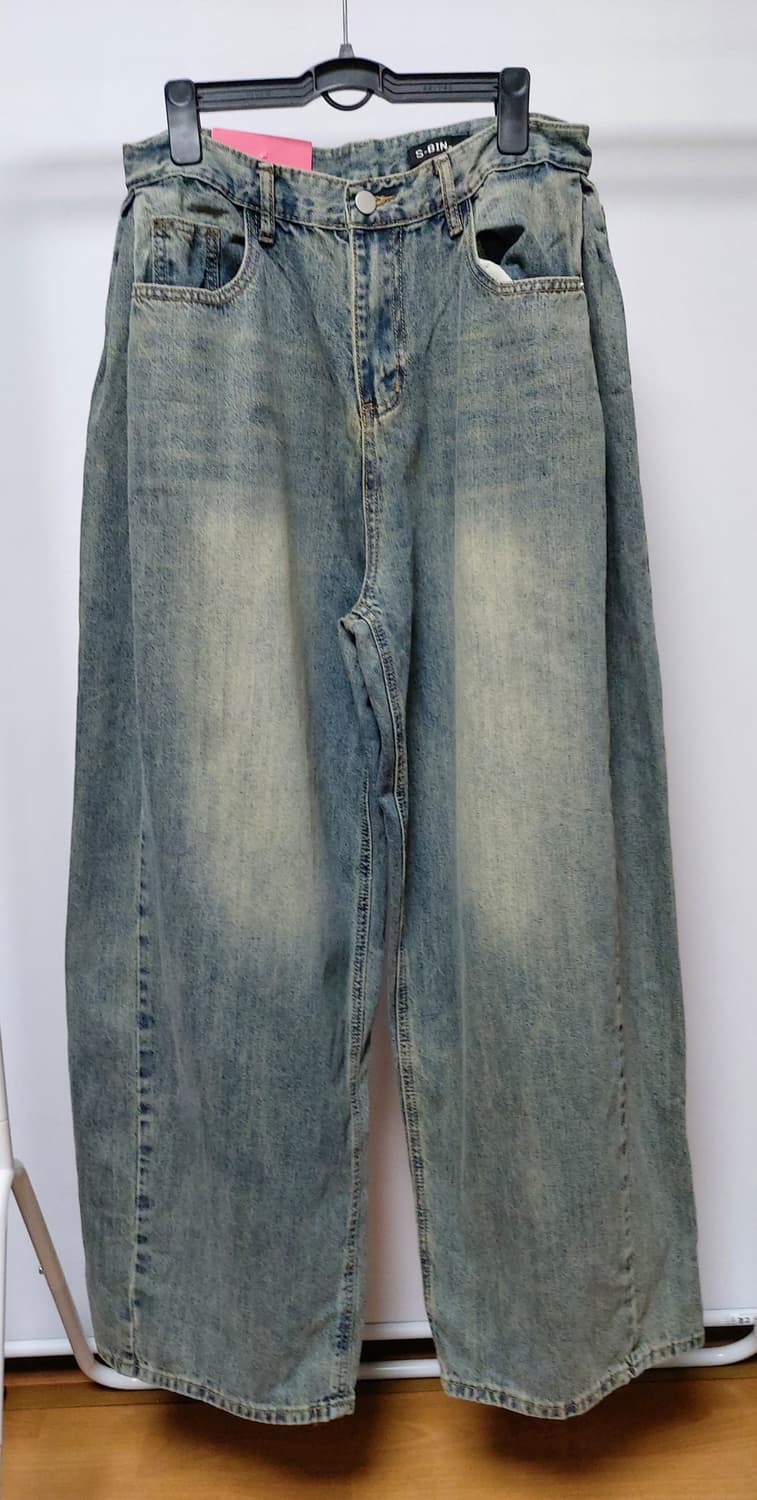 S-BIN JEANS 와이드 벌룬 데님 팬츠(XL)새상품
 상품이미지1