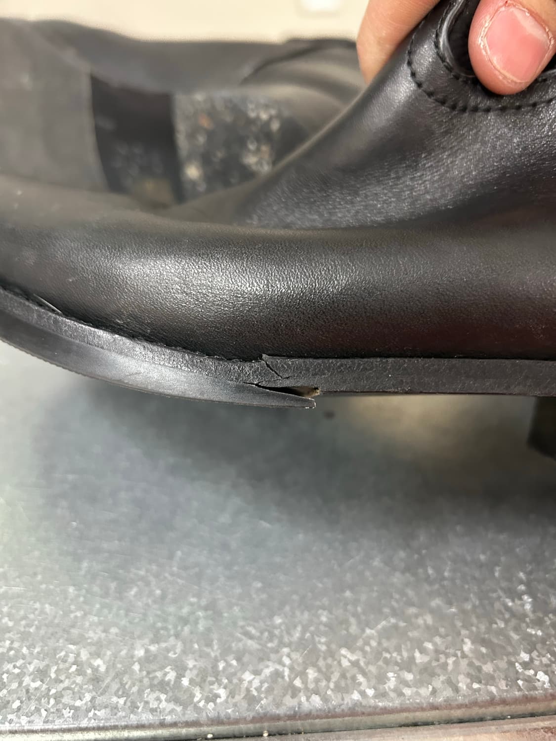 토리버치 블랙 스웨이드 롱 부츠 7M 상품이미지8