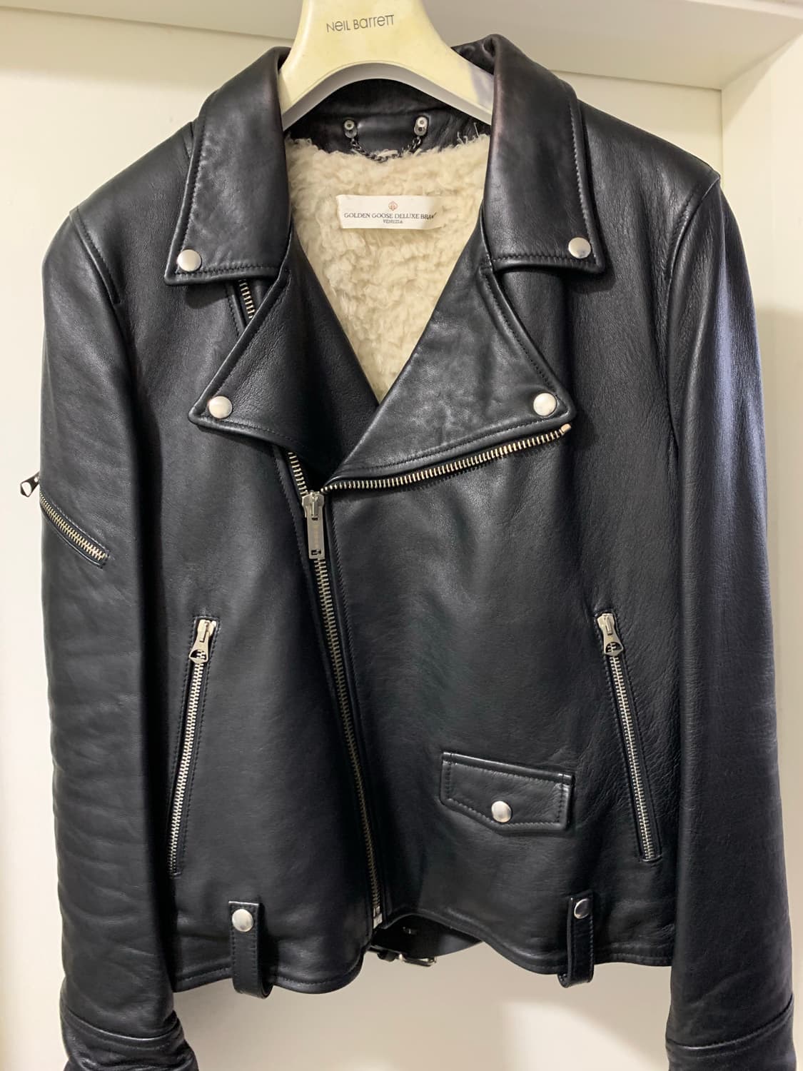 골든구스 / 양털 가죽 자켓 / M (95~100) 상품이미지1