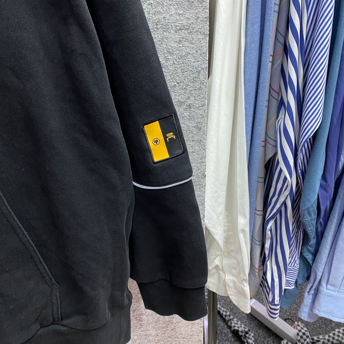 골스튜디오 WWFC 그래픽 블랙 후드티 B4569 상품이미지4