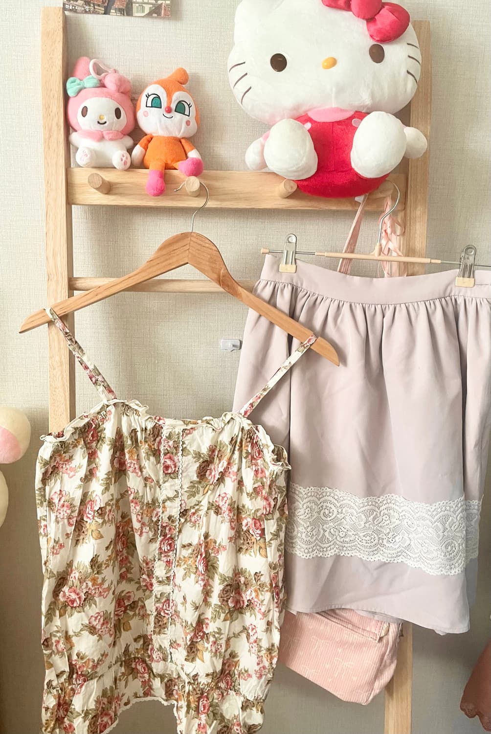 모리걸 빈티지 플라워 프릴 나시 🌺🌿 상품이미지1