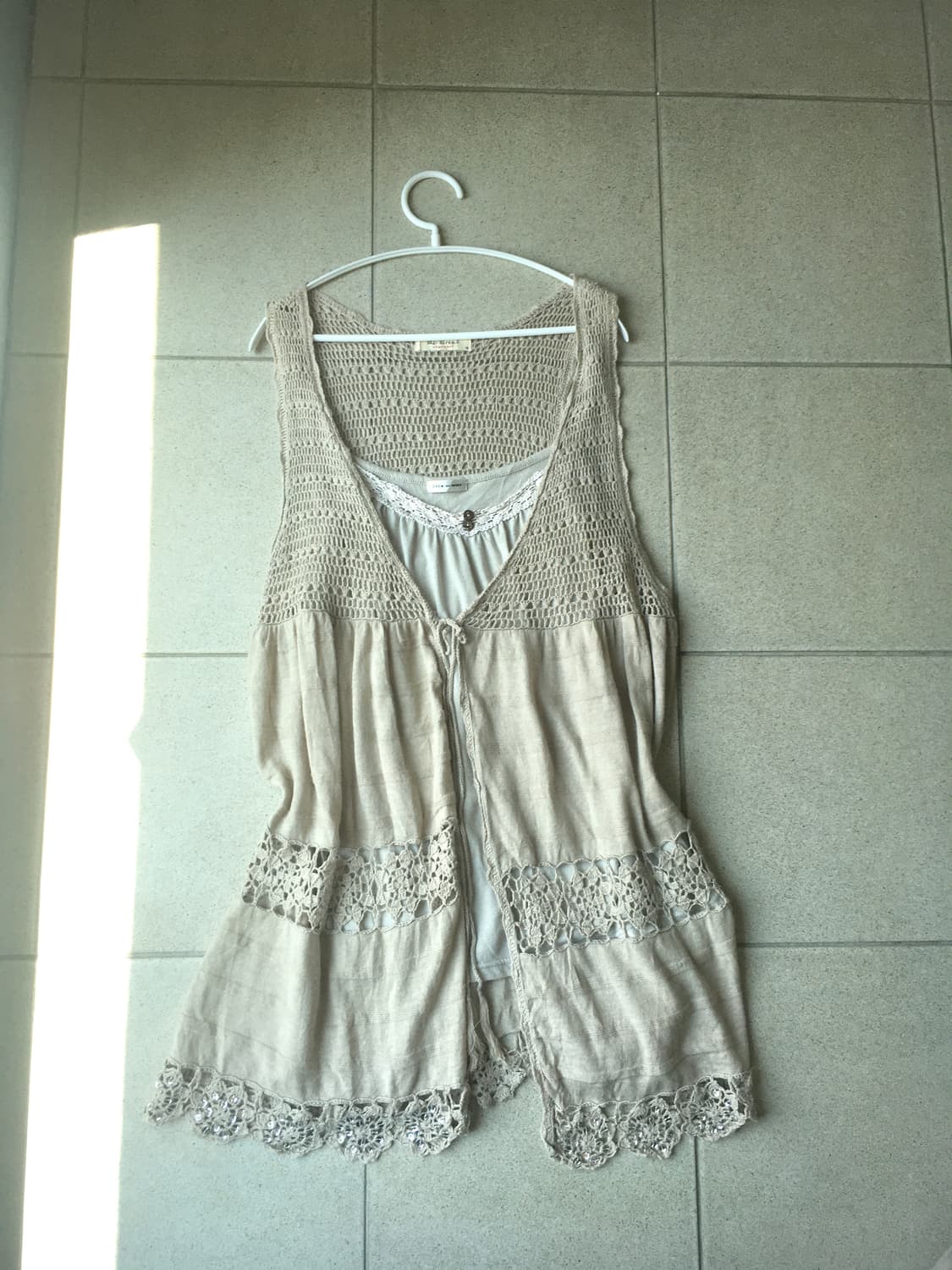 Set) jpn vintage mori sleeveless + croch 상품이미지6