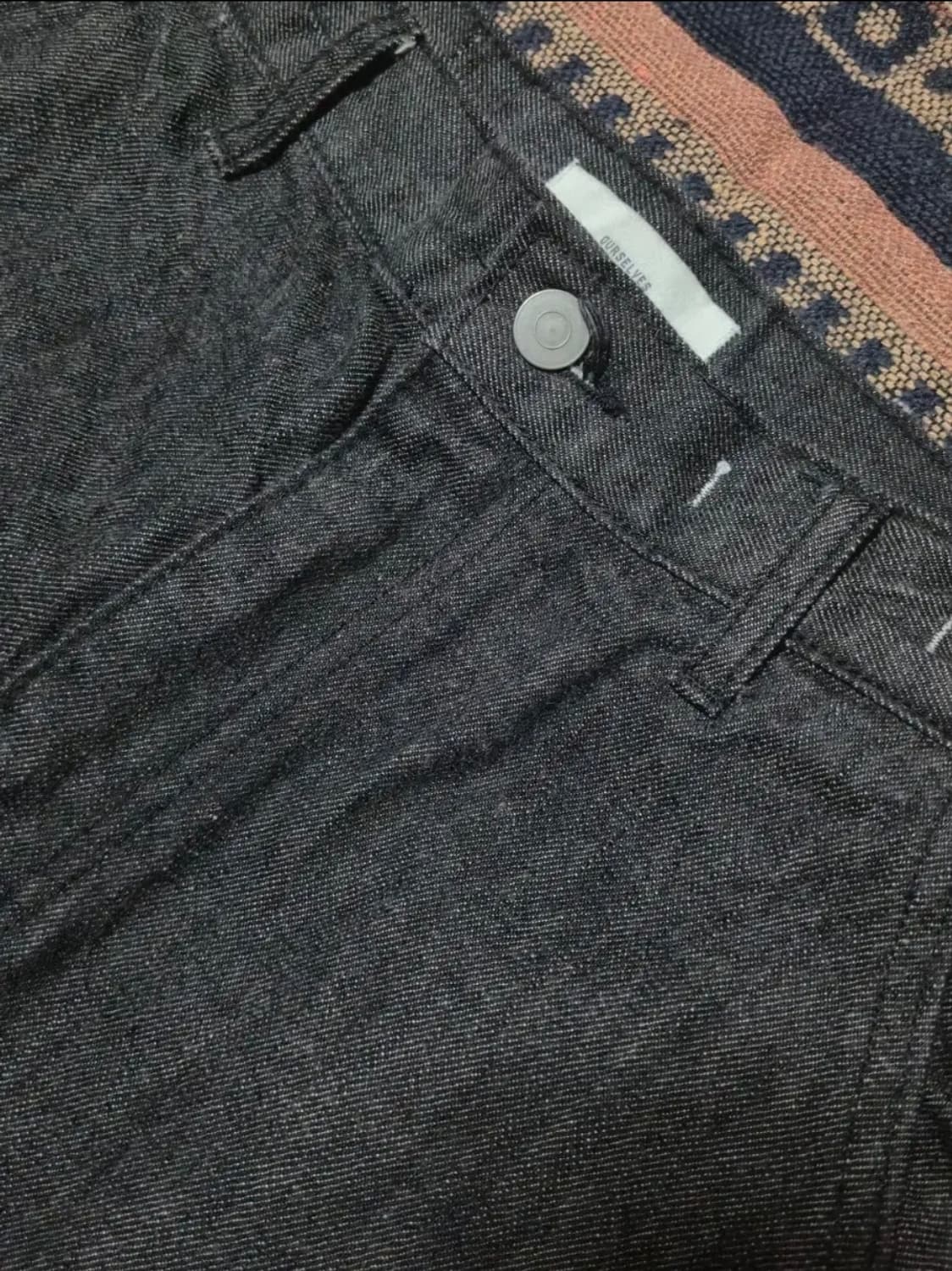 [2]아워셀브스 릴렉스드 데님 팬츠 블랙 상품이미지2