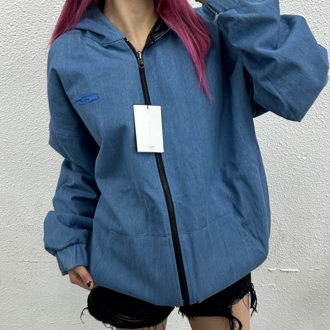 L.E.E.Y 리버시블 가죽 후드자켓 ( 발매가 28만원대 미사용 제품  상품이미지2