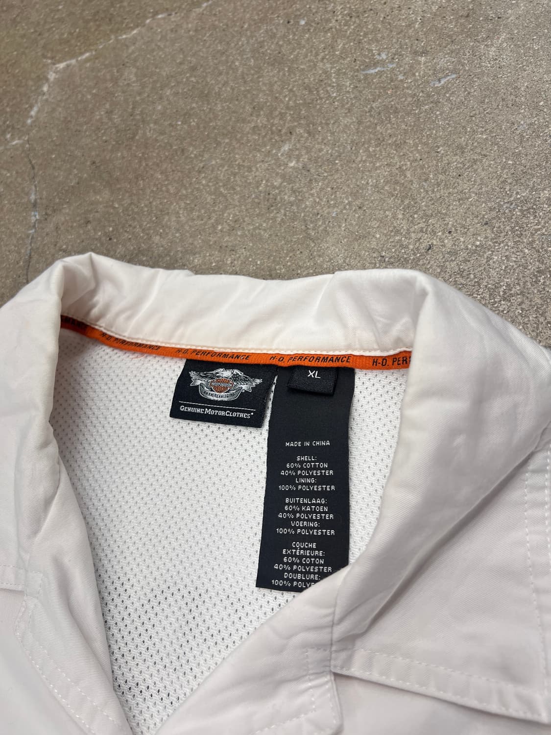 할리데이비슨 윌리 스컬 반팔 셔츠 화이트 상품이미지3