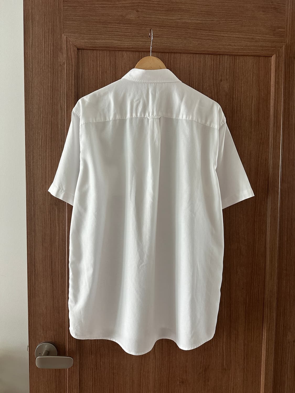 LACOSTE 화이트 버튼다운 반팔 셔츠110 상품이미지4