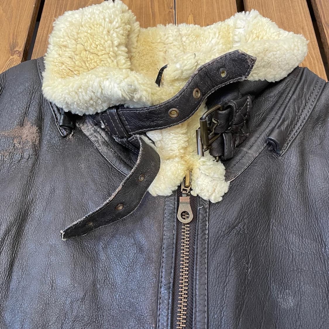 b-3 무스탕자켓 2XL 상품이미지4