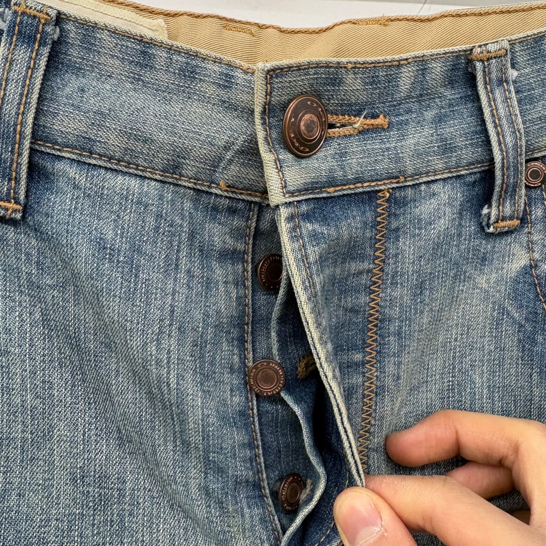 오클리 빈티지 워싱 데님 청바지 30in 상품이미지3