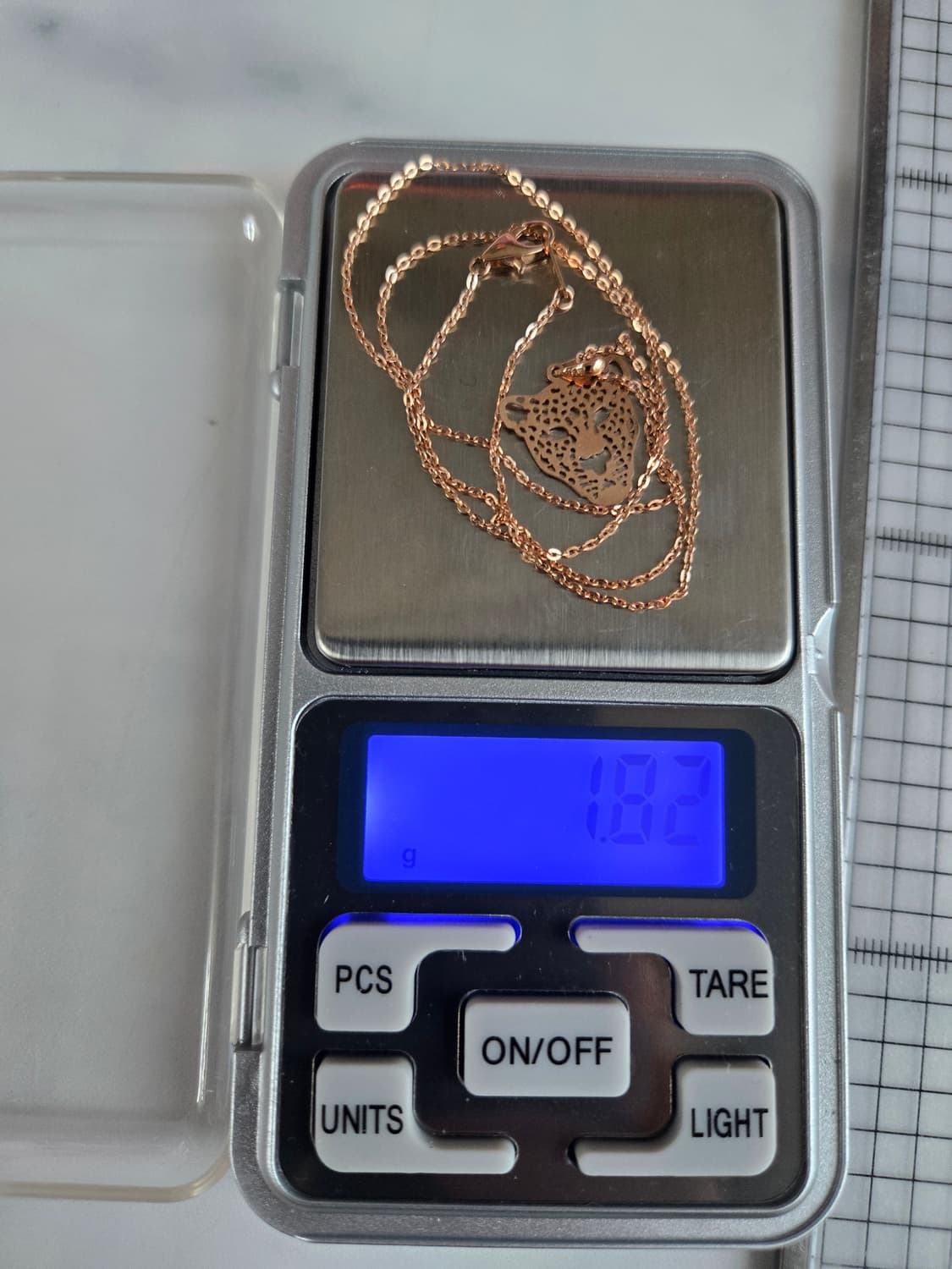 14k 로즈골드 표범 목걸이  상품이미지4