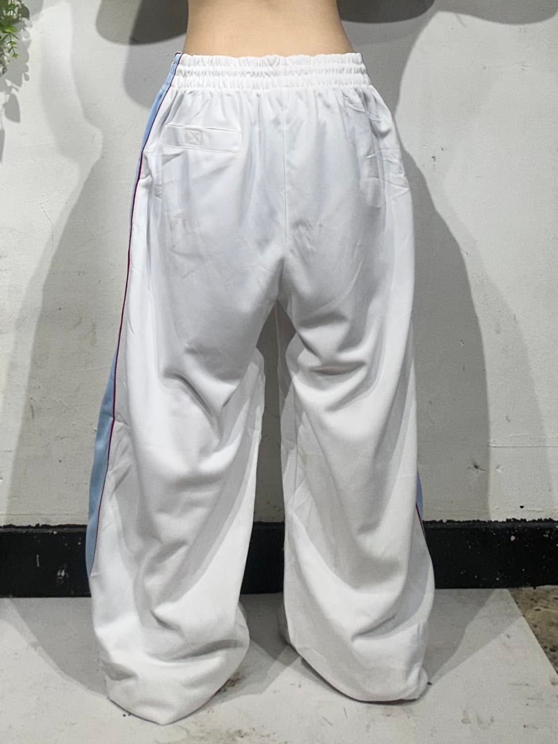 90s 사우스폴 올드스쿨 화이트 사이드 라인 힙합 팬츠 트레이닝 바지  상품이미지3