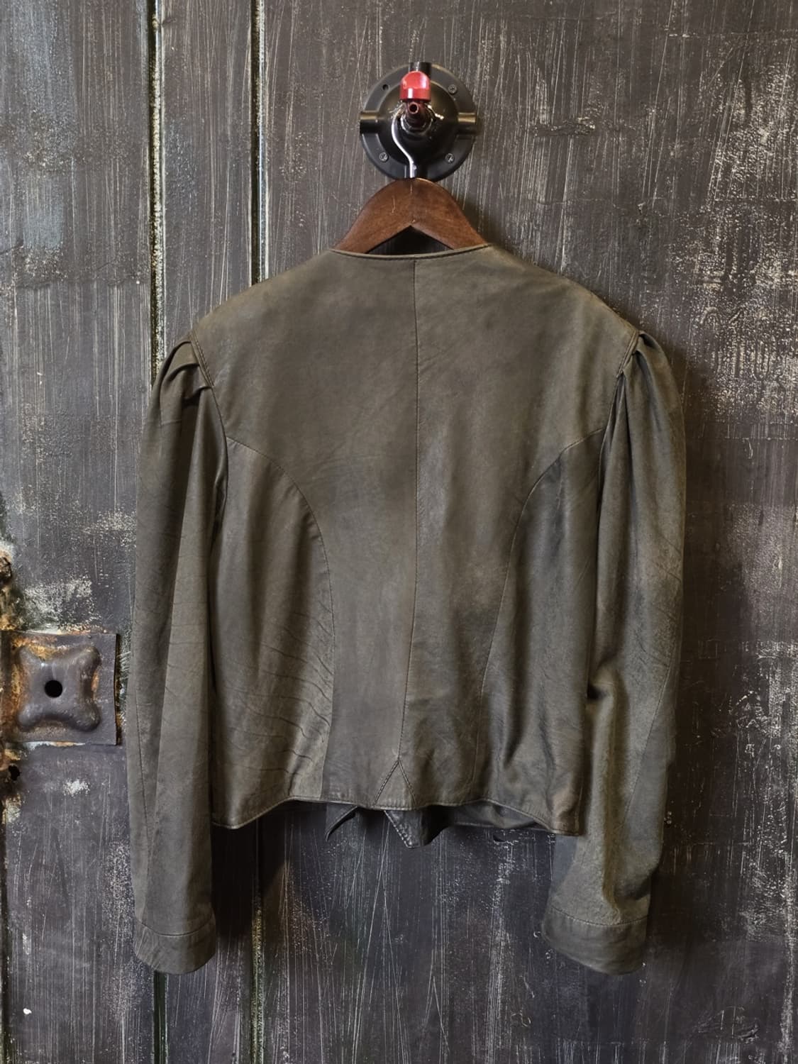 80s Distressed Leather Jacket 상품이미지5