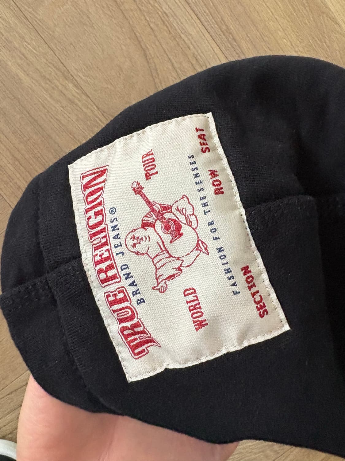 트루릴리전  빅 홀스 슈 후디 블랙 상품이미지4