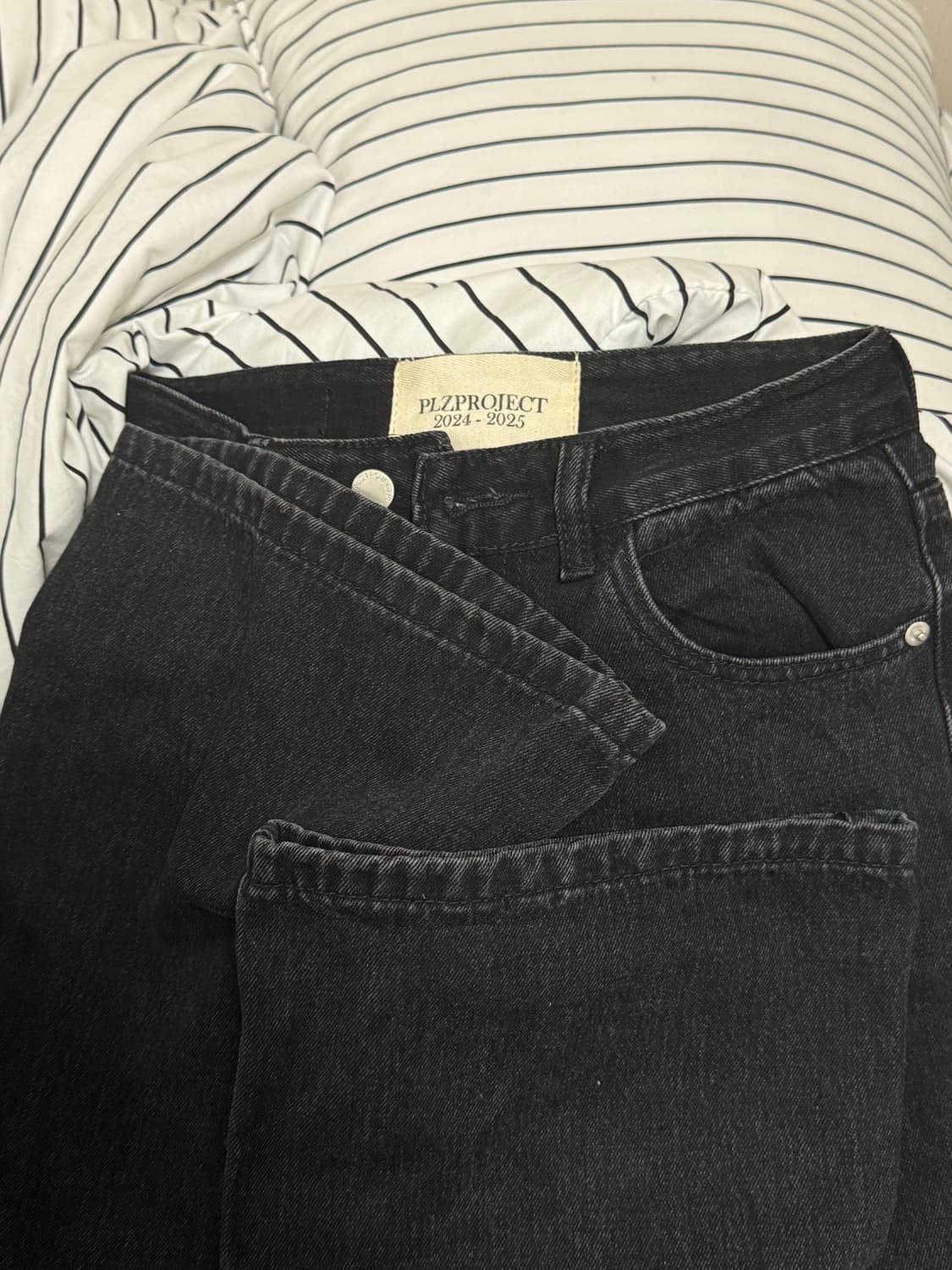 플리즈프로젝트 부츠컷 데님 블랙 1 size 상품이미지5