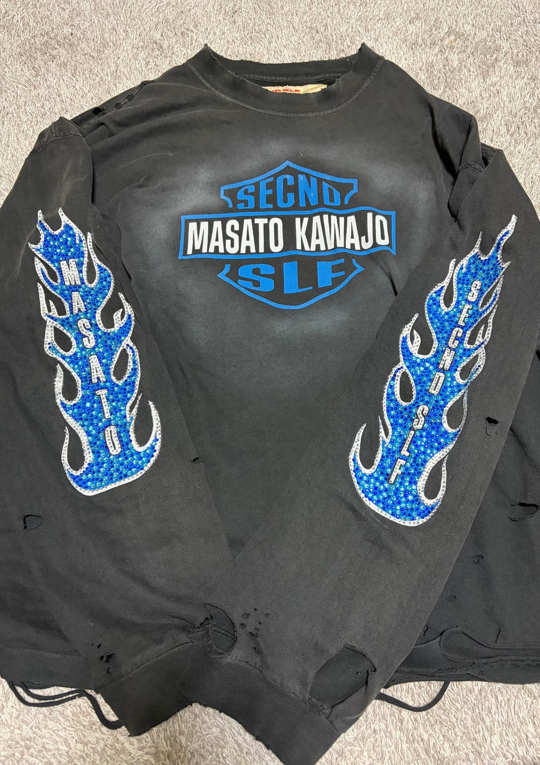 세컨드셀프 파이어 비즈 롱슬리브 XXL 상품이미지1