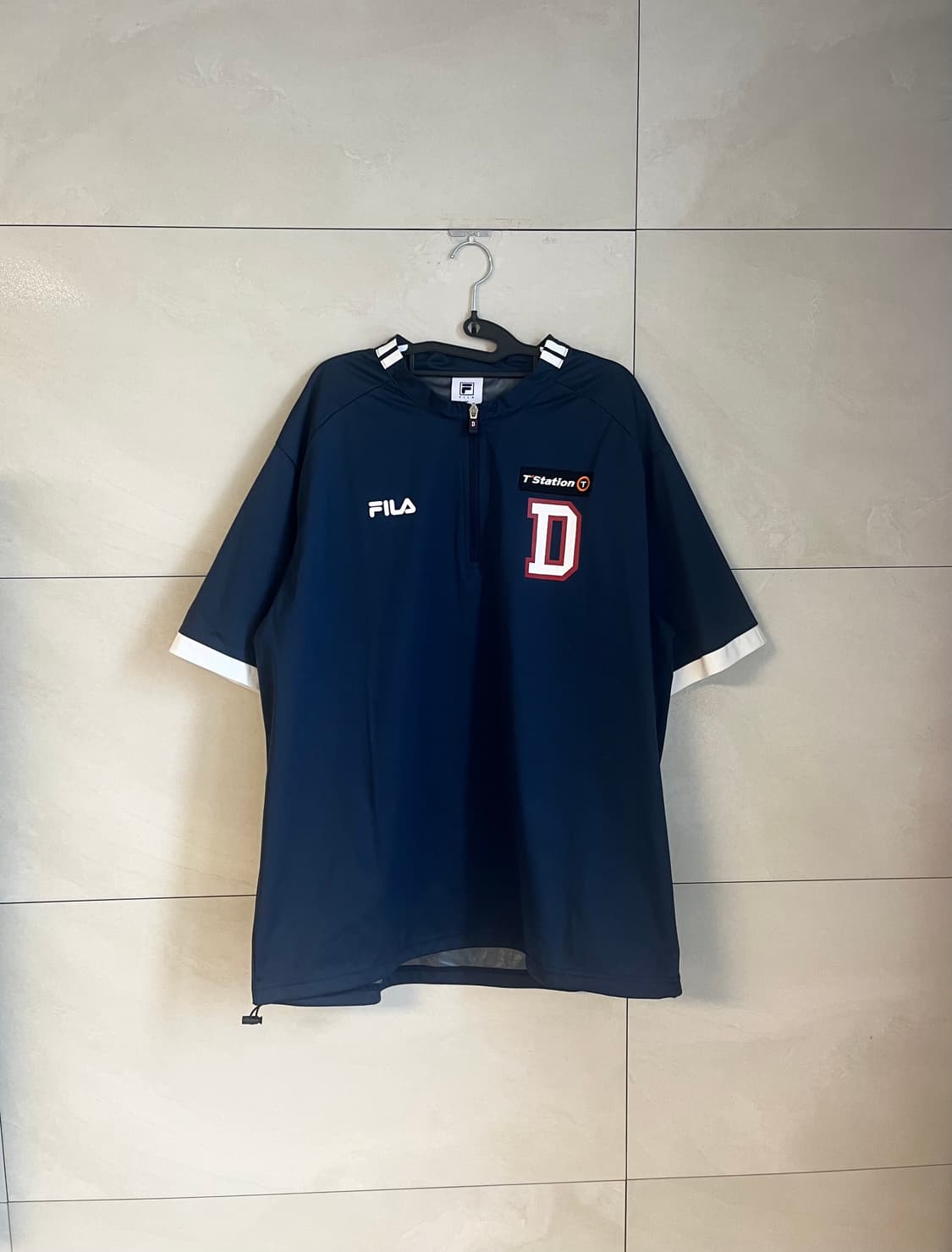 [2XL] 두산베어스 필라 휠라 아노락 야구 반팔 바람막이  상품이미지3