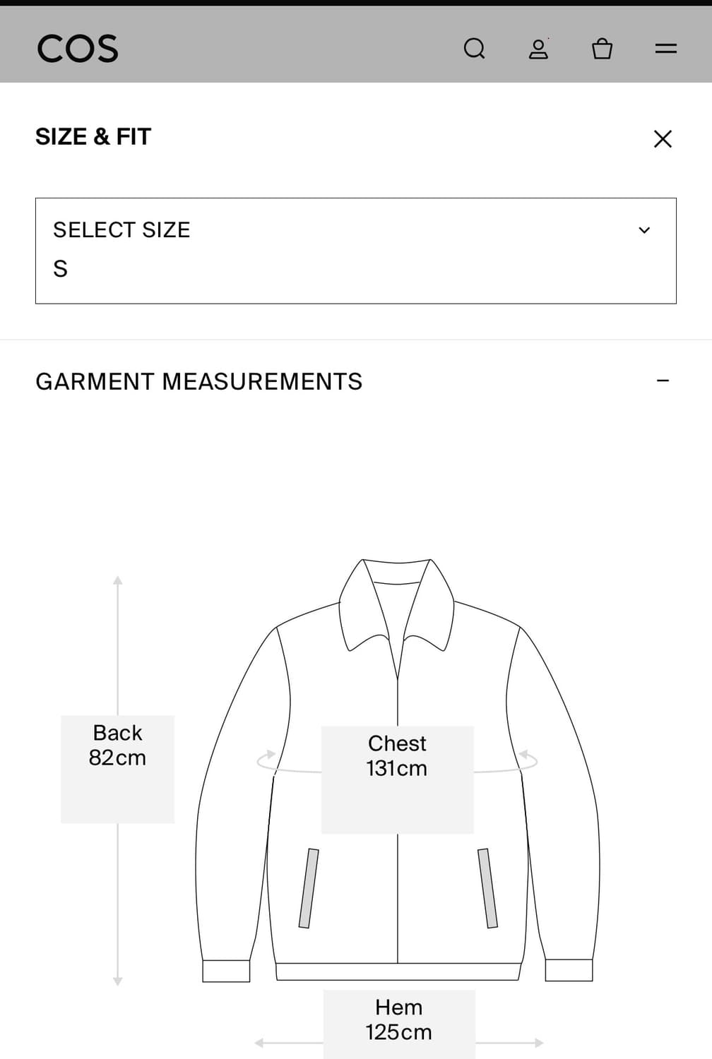(택 채 새상품) COS 리버시블 무스탕 S 상품이미지6