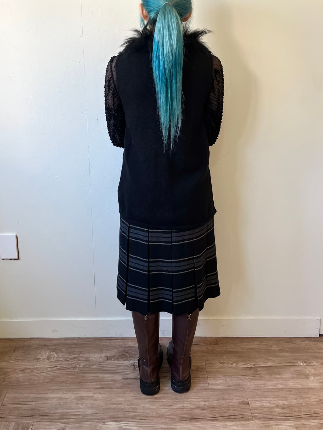 GYESSO 라쿤 퍼 베스트 자켓  상품이미지9