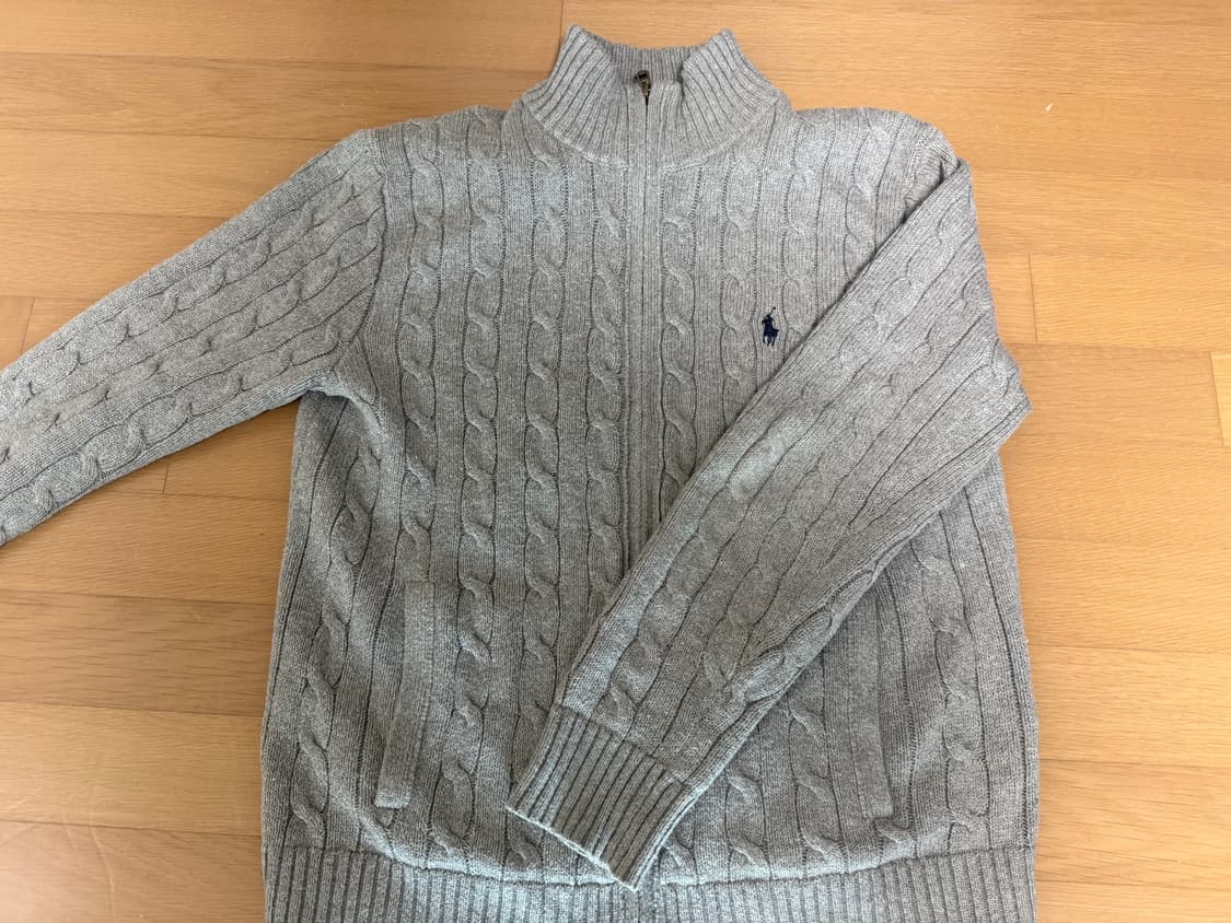 폴로 랄프로렌 케이블 니트 집업 가디건 m 상품이미지1